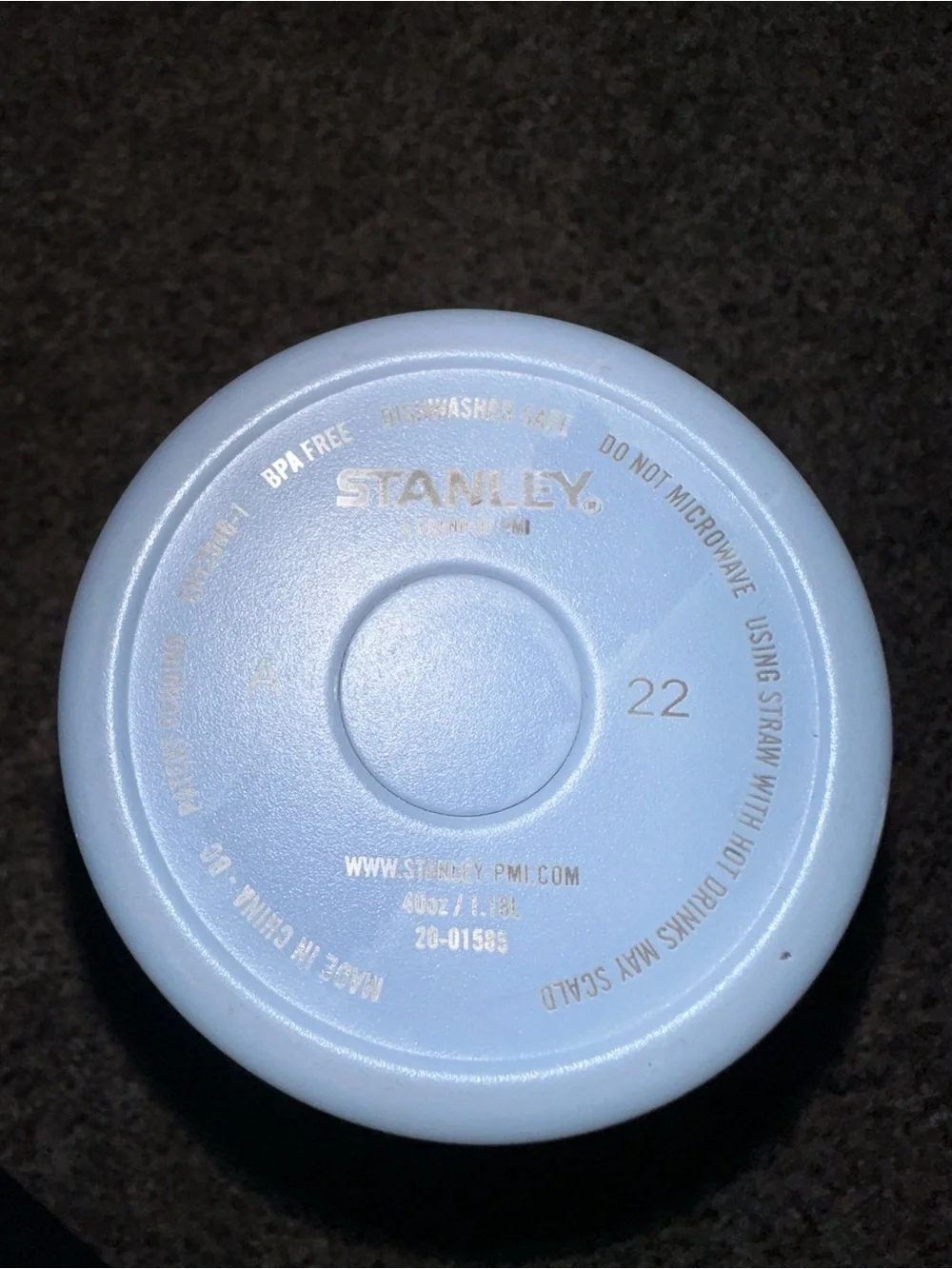 Stanley Powder Blue Insulated Travel Tumbler with Handle